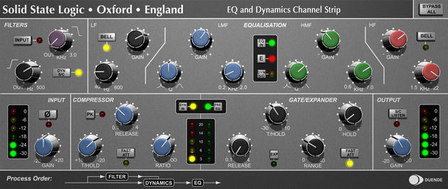 Duende Mini plug-in The EQ & Dynamics Channel is the only plug-in to come as standard.